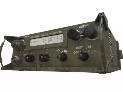 Radio military AN PRC-1088 3D model