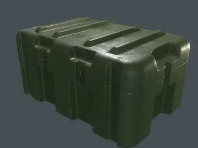Military Crate Low-poly 3D model