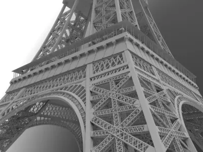 eiffel tower 3D model