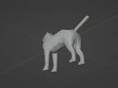 Low poly dog Free low-poly 3D model