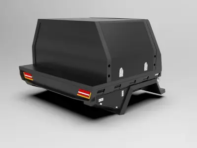 Canopy Off-Road Toyota Pickup Low-poly 3D model
