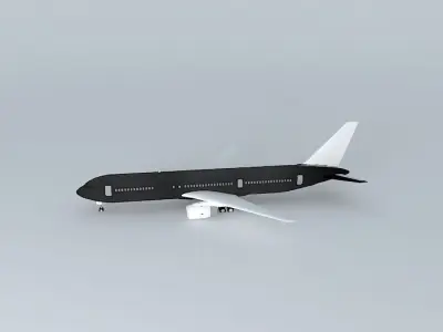 Template - Boeing 767-300 Free 3D model