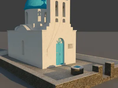 Greek church 3D model