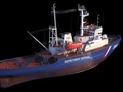 Border patrol ships project 745p  3D model