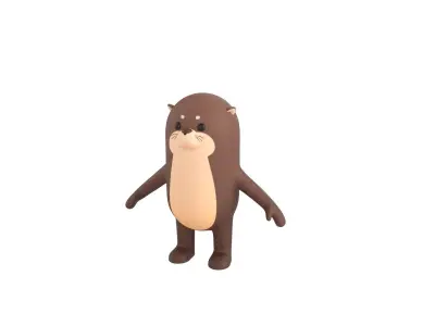 Otter Character 3D model