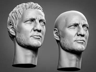 Pedro Pascal from the Mandalorian 3D print model