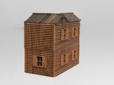 28MM WOODEN COMMAND POST 3D print model