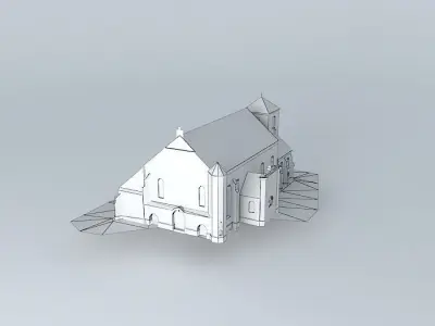Church. Assumption of the Blessed Virgin Mary St St John the ... Free 3D model