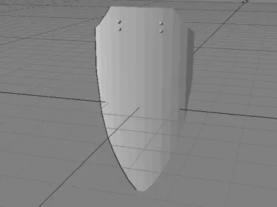Personal Armor Shield - Medieval Battleshield 3D model