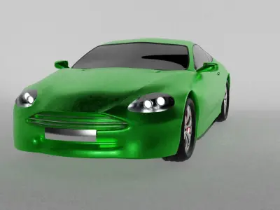 Low poly car model for games Free low-poly 3D model