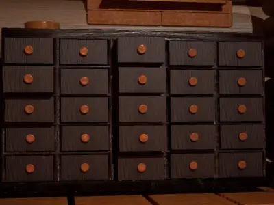 Antique Apothecary Cabinet 3D model