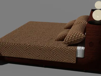 base and bed Free 3D model