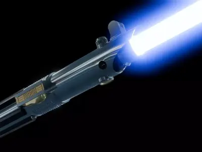 Anakins Lightsaber Free low-poly 3D model