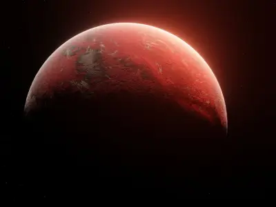 Planet Space Ready to game  Low-poly 3D model 8