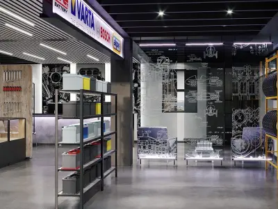 Auto parts store 3D model