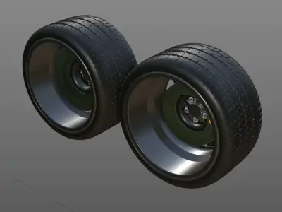 Mustang mach 1 wheels 3D model