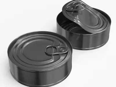 Tin Can v3 Low-poly 3D model