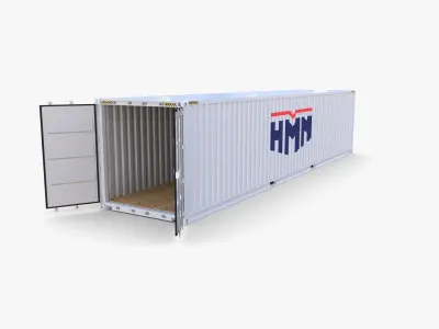 40ft Shipping Container HMM v1 3D model