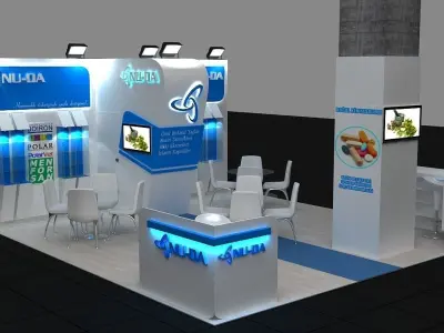 3D Exhibition Stand 1 3D model
