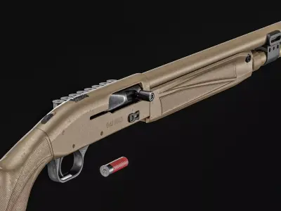 Mossberg 940 Pro Thunder Ranch Shotgun Low-poly 3D model