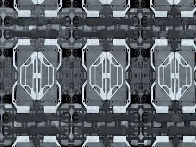 4 space station wall PBR Texture
