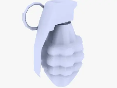 Hand Grenade low poly Low-poly 3D model
