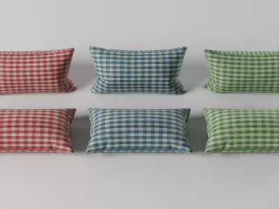 Rectangular Pillows Pack Free 3D model