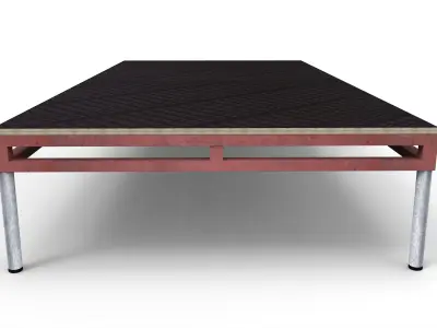 Steel Deck - 2m x 1m 3D model