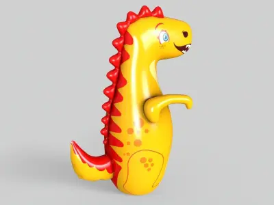 Inflatable Dinosaur Low-poly 3D model