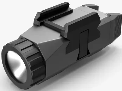 Inforce Tactical Flashlight Low-poly 3D model
