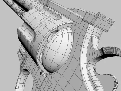 Colt Magnum 357 Korth 3D model