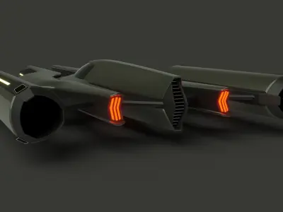 Racing Spaceship Acrux 3D model