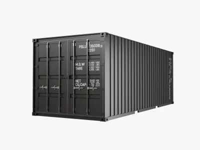Container Black 3D model