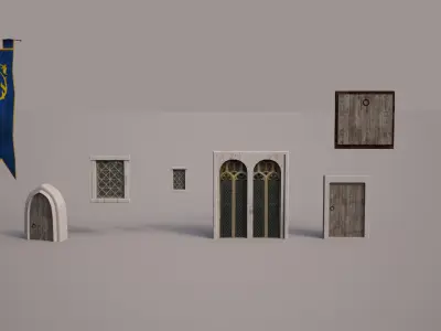 Meideval Castle set 3D model