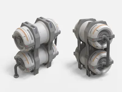 sci-fi Architecture kitbash 41 3D model