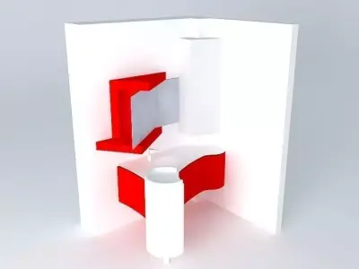 Bathroom furniture set Free 3D model purchase