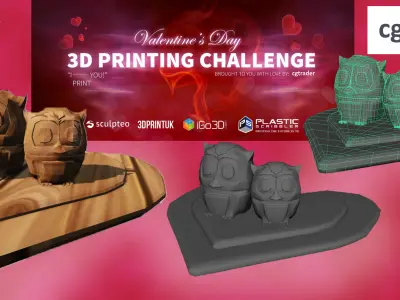 Love Owls Free 3D print model