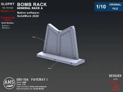 GBU-10A Paveway I - Orginal File  3D model