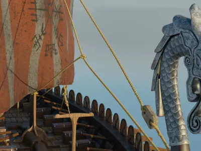 Viking Ship 3D model