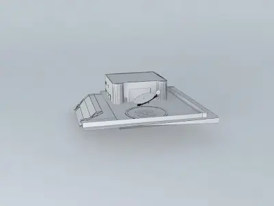 heliport landing place Free 3D model