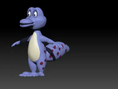 MIni Small crocodile animal 3D model