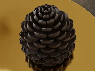 Decorative Pine Cone Free 3D model