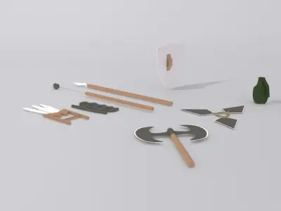 3d Game Asstes Low-poly 3D model