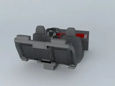 Car interior with details Free 3D model