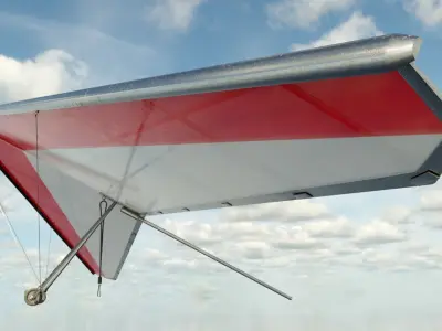 Hang Glider Low-poly 3D model