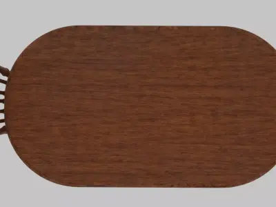 1980 Vintage Dining Room Table and Chair Set 3D model