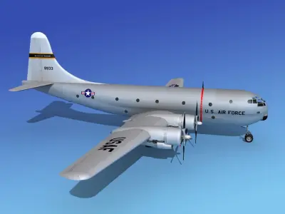 Boeing C-97 Stratofreighter V01 3D model