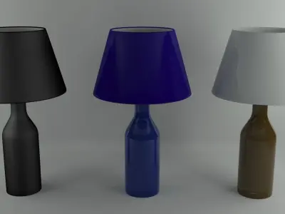 LampShade Bottle Design 3D model