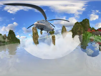 Forest traverses the wonders of primitive forests 3D model