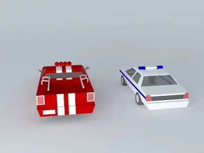 pick up muscle car Free 3D model